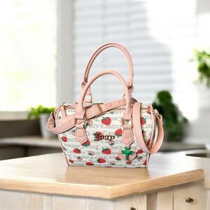 Juicy Couture Pink and White Satchel
